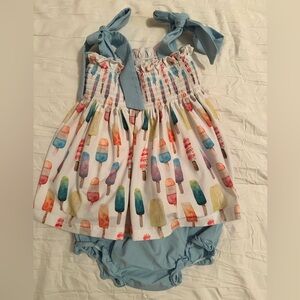 Southern Charm Smocks popsicle bloomer set size 3T